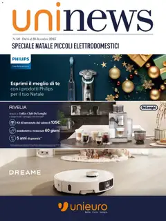 Anteprima dell'opuscolo Volantino Piccoli Elettrodomestici dal negozio Unieuro valido da 06/12/2025