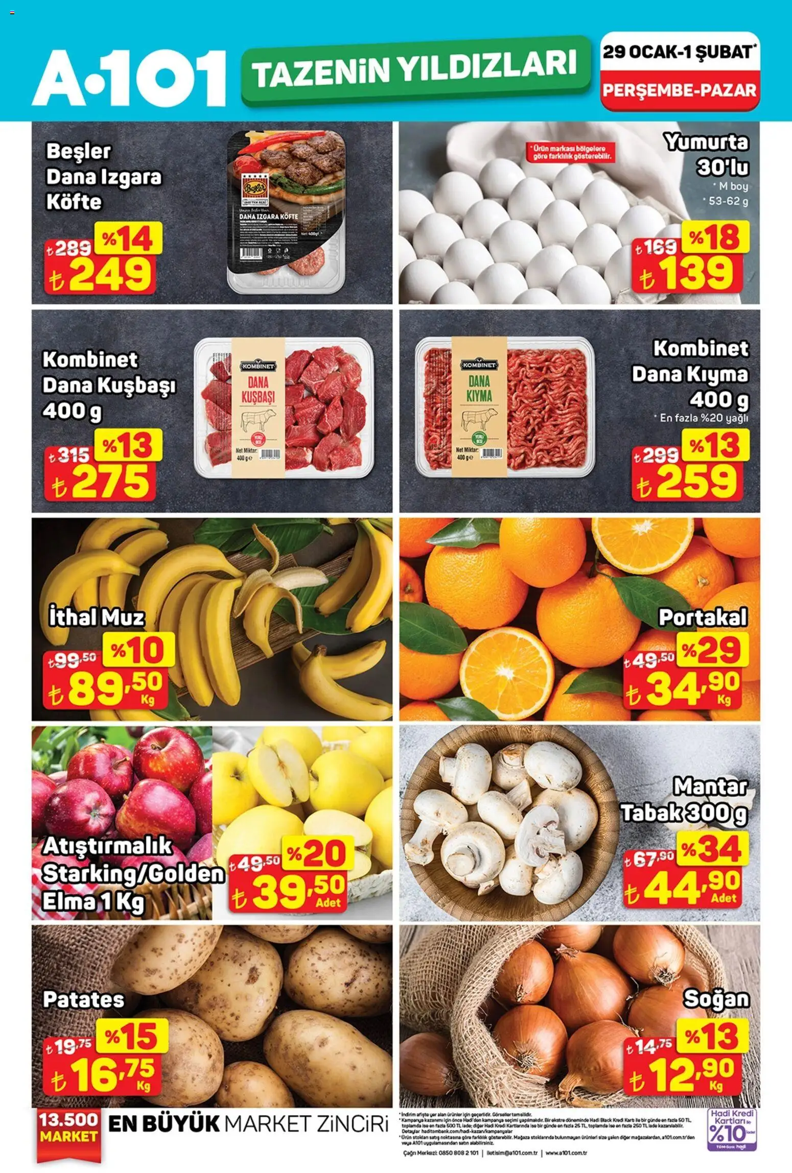 A101 Tazenin Yıldızları 29.01.2026 - Broşürünün önizlemesi