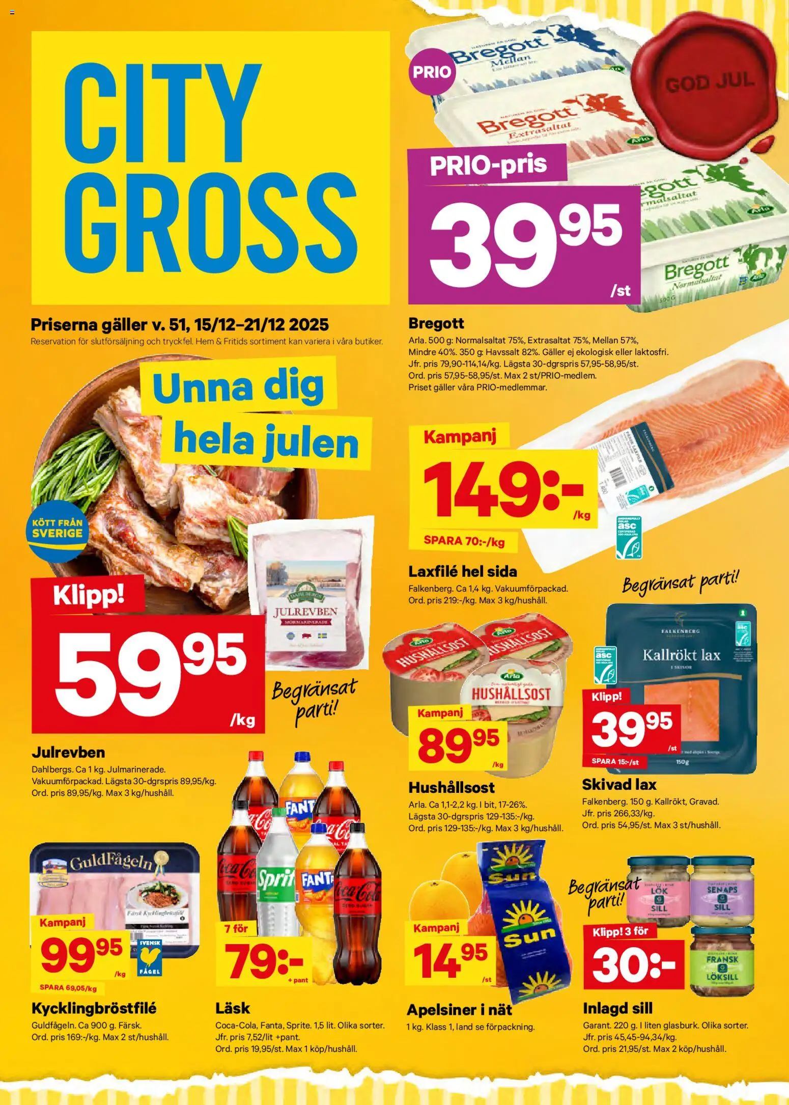 Förhandsgranska reklamblad Aktuella reklamblad City Gross från butik City Gross gäller från 15/12/2025