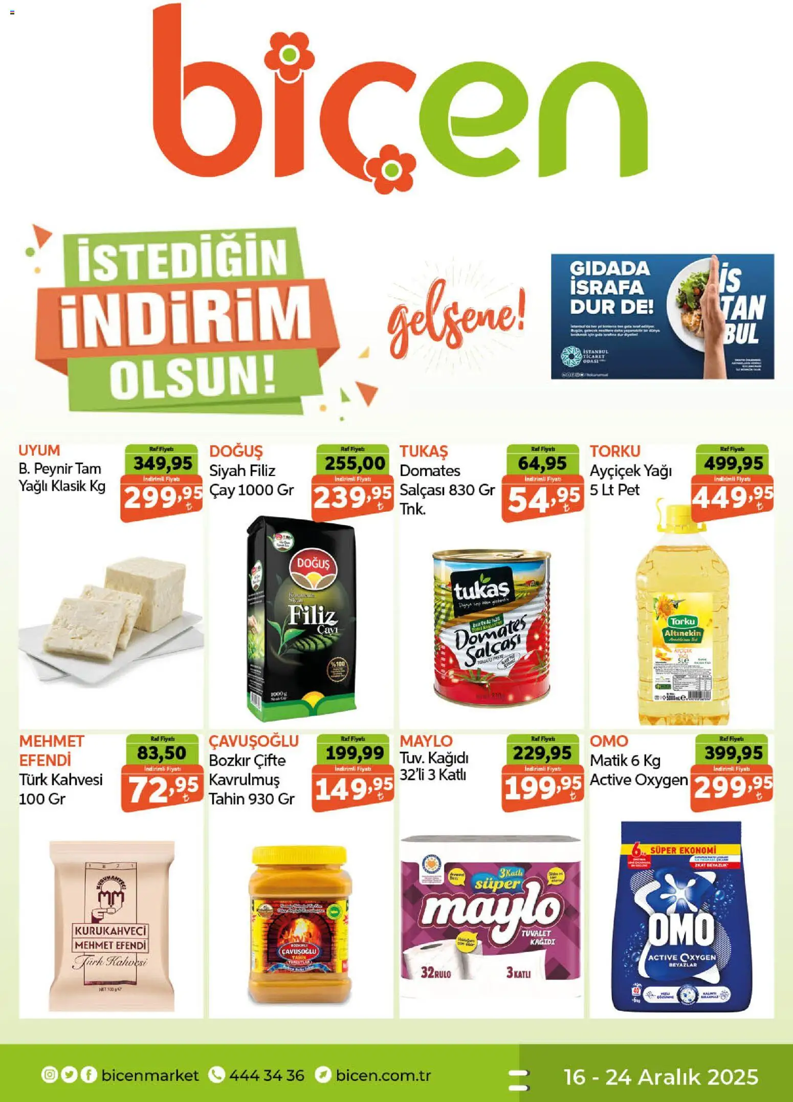 Biçen Market Katalog 16.12.2025 - Broşürünün önizlemesi