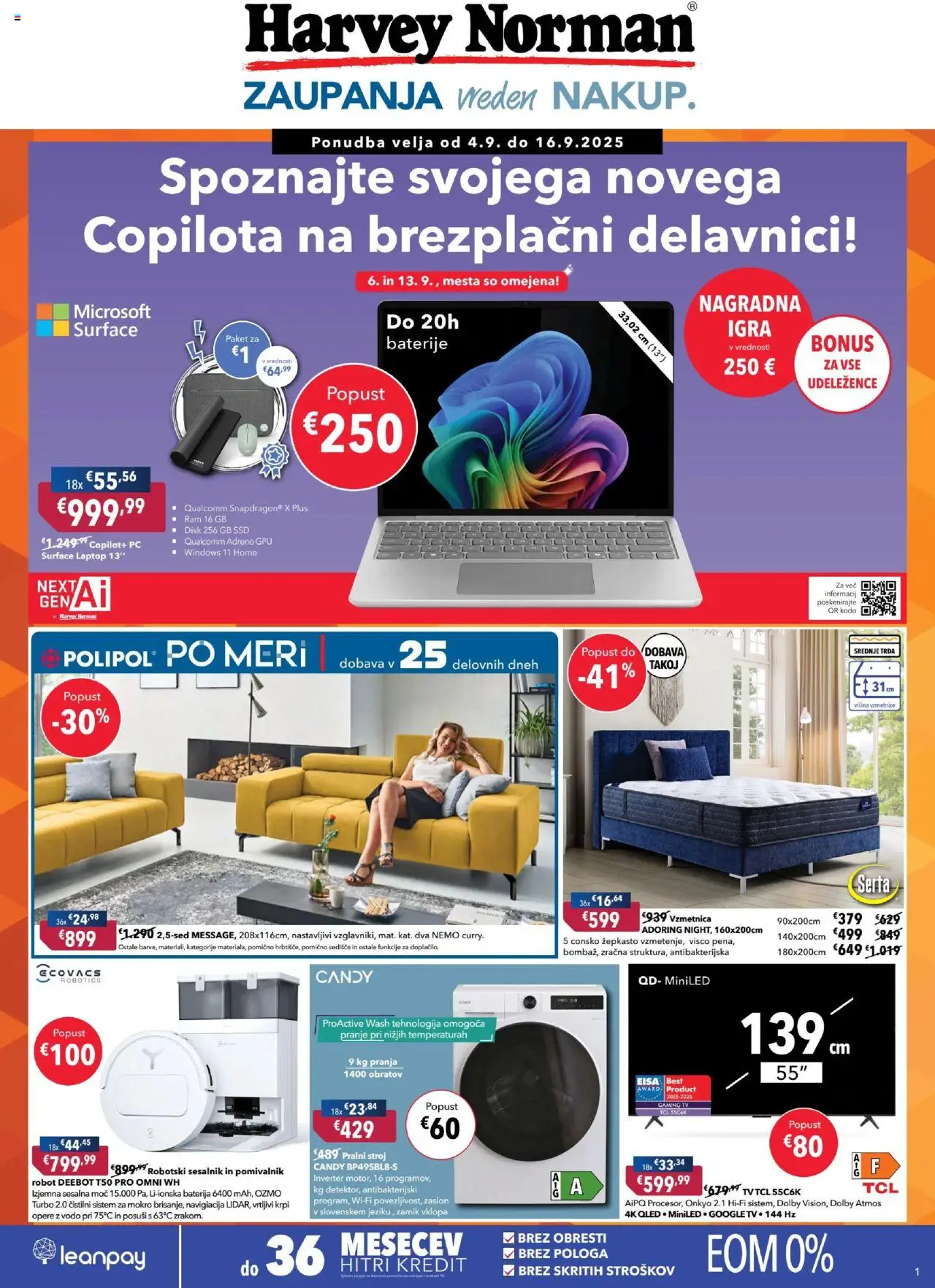 Harvey Norman Katalog od 04.09.2025 - aktualna ponudba - stran 1