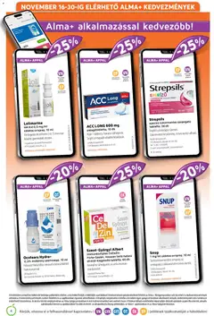 Alma Gyógyszertárak - Akciós újság Alma Gyógyszertárak megtekintése, amely érvényes 2025.11.01.-től | Oldal: 4