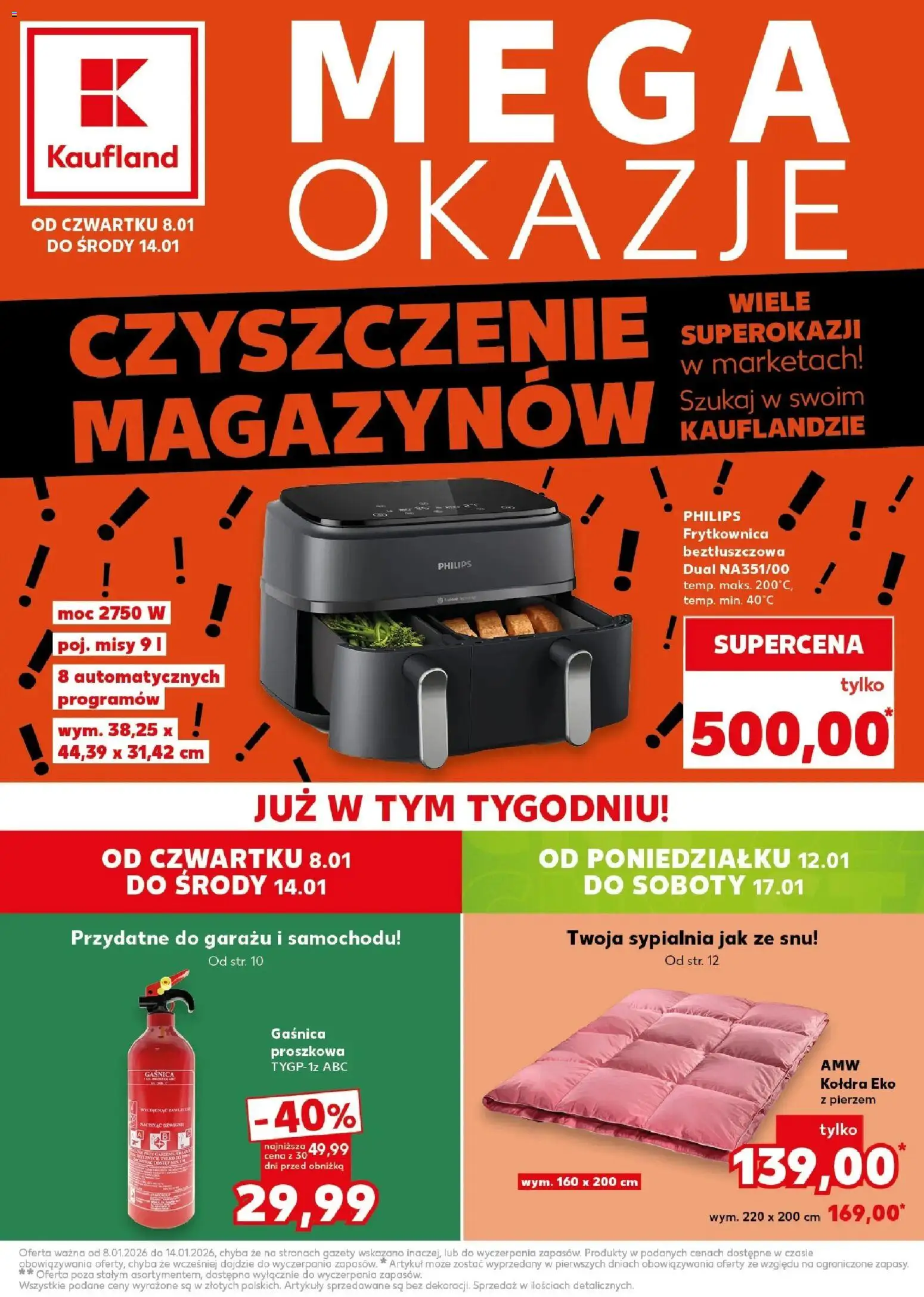 Pogląd gazetki "Mega okazje" ze sklepu Kaufland ważnej od 08.01.2026