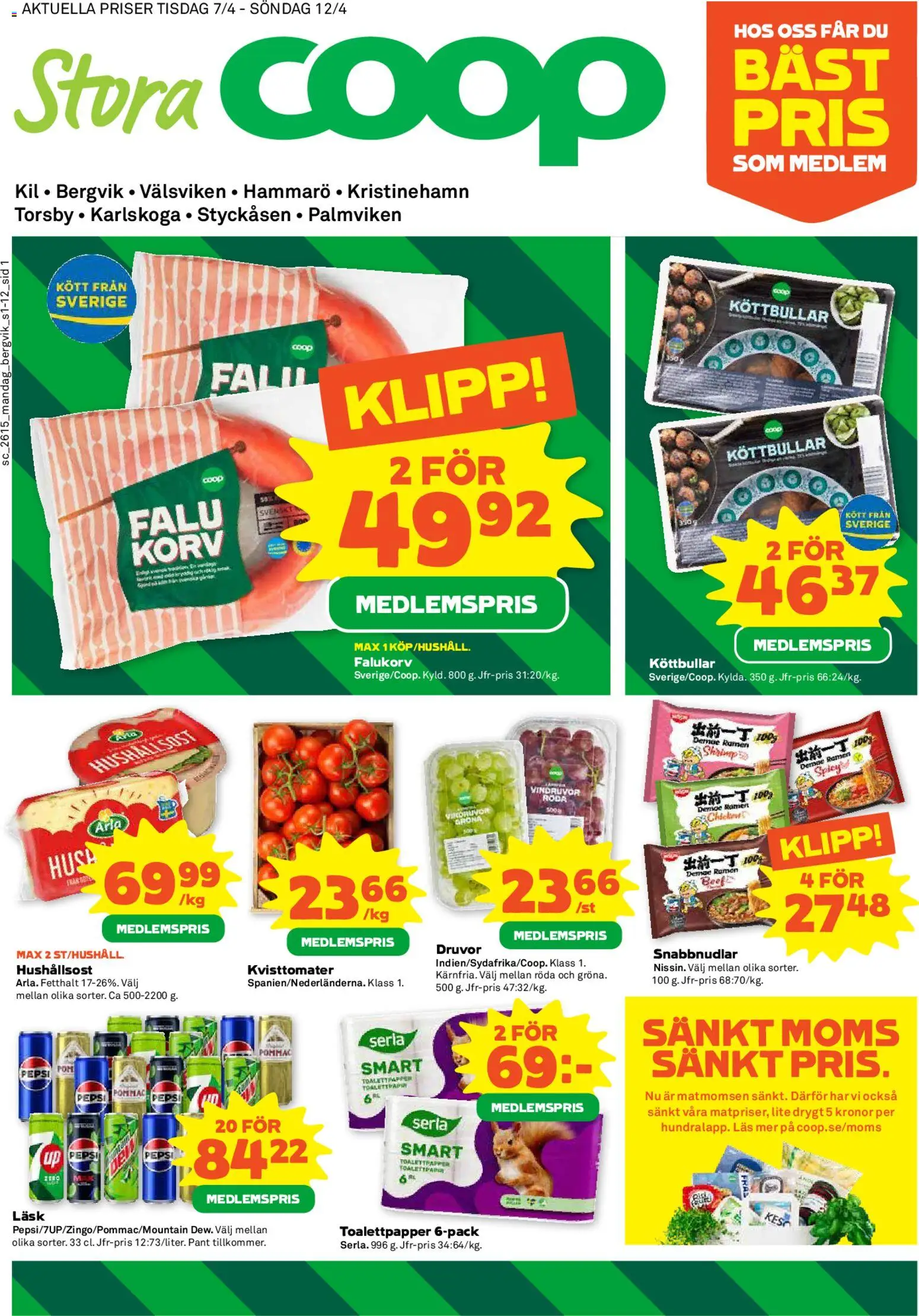 Förhandsgranska reklamblad Stora Coop erbjudanden från butik Stora Coop gäller från 07/04/2026