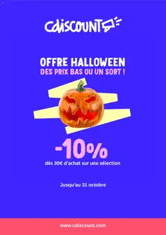 Prévisualisation de Catalogue du magasin Cdiscount formulaire valide 16/10/2025