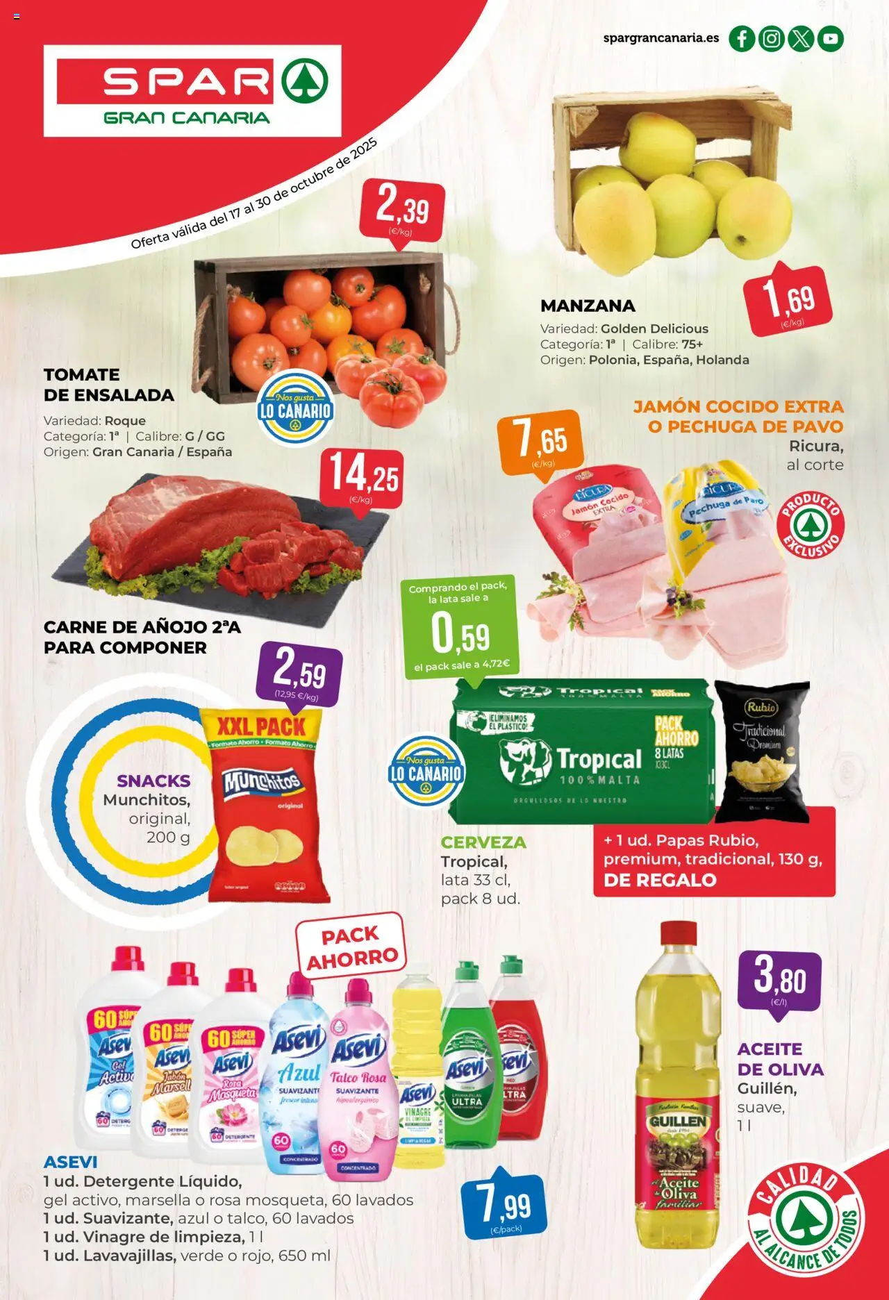 Folleto SPAR 17/10/2025 - 30/10/2025 (catálogo)