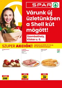 Spar - Szombathely üzlet megújulás megtekintése, amely érvényes 2025.10.24.-től