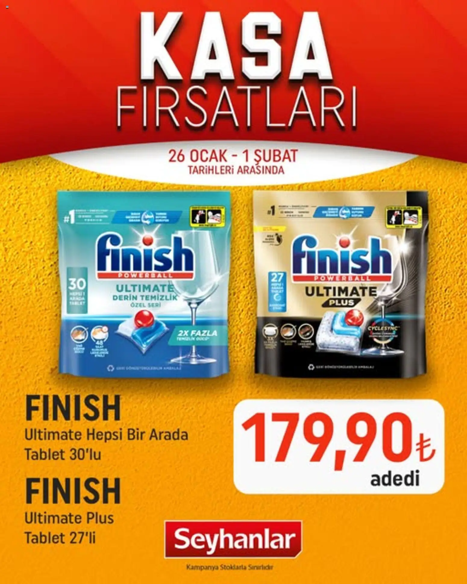 Seyhanlar Market Katalog Kasa Fırsatları 26.01.2026 - Broşürünün önizlemesi - Tablet, Ocak, Kasa