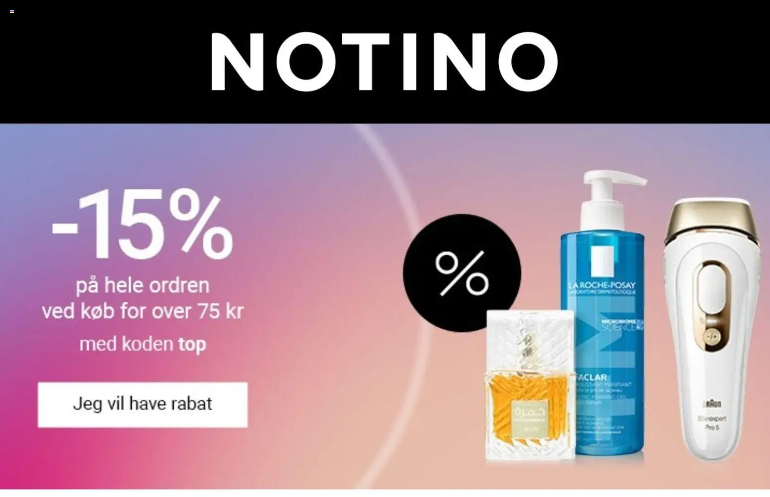 Eksempel på tilbudsavis Notino fra butik Tilbud gyldig fra 09/03/2026