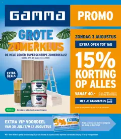 Voorbeeld van Folder van winkel GAMMA geldig vanaf 30/07/2025