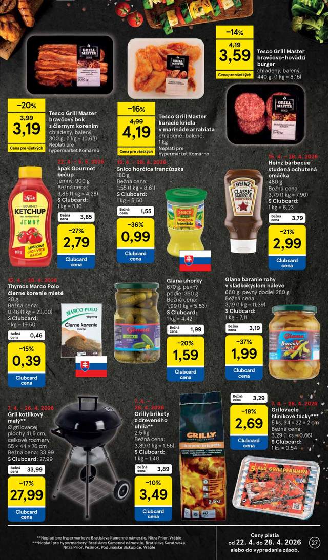 Nový Tesco leták od 22.04.