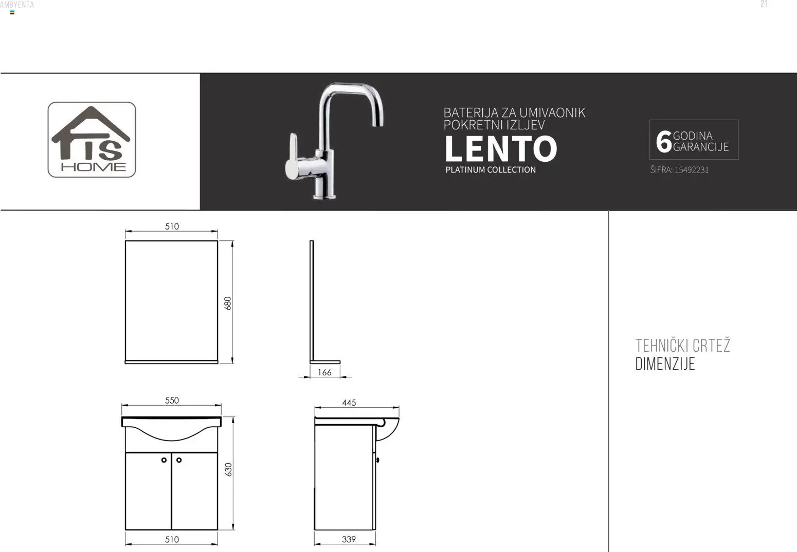 Pregled letka Katalog Kupaonski namještaj trgovine AMBYENTA vrijedi od 2025.10.01