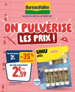 Prévisualisation de Catalogue du magasin Bureau Vallée formulaire valide 18/08/2025