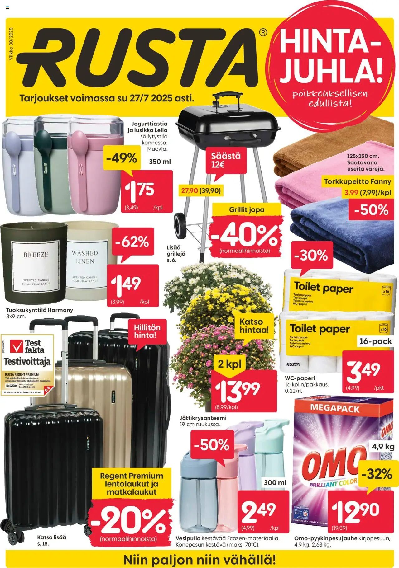 Rusta-kaupan Tarjoukset voimassa 21/07/2025 - Sivulla 1