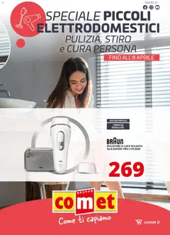 Anteprima dell'opuscolo Comet volantino Piccoli Elettrodomestici Cura persona, Pulizia e Stiro dal negozio Comet valido da 20/03/2026