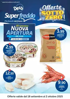 Anteprima dell'opuscolo Volantino Superfreddo - Cassino dal negozio Decò valido da 18/09/2025