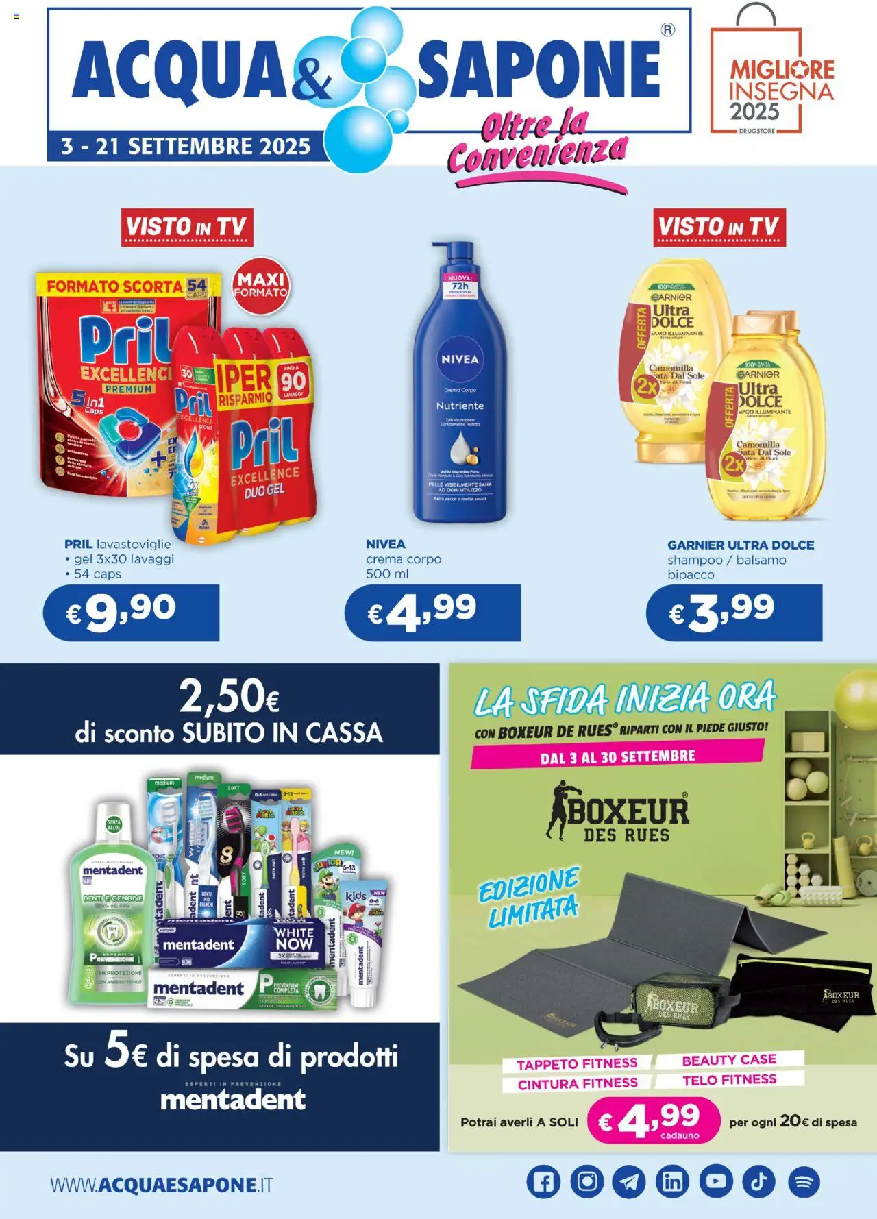 Volantino Acqua e Sapone valido da 03/09/2025 numero di pagina 1