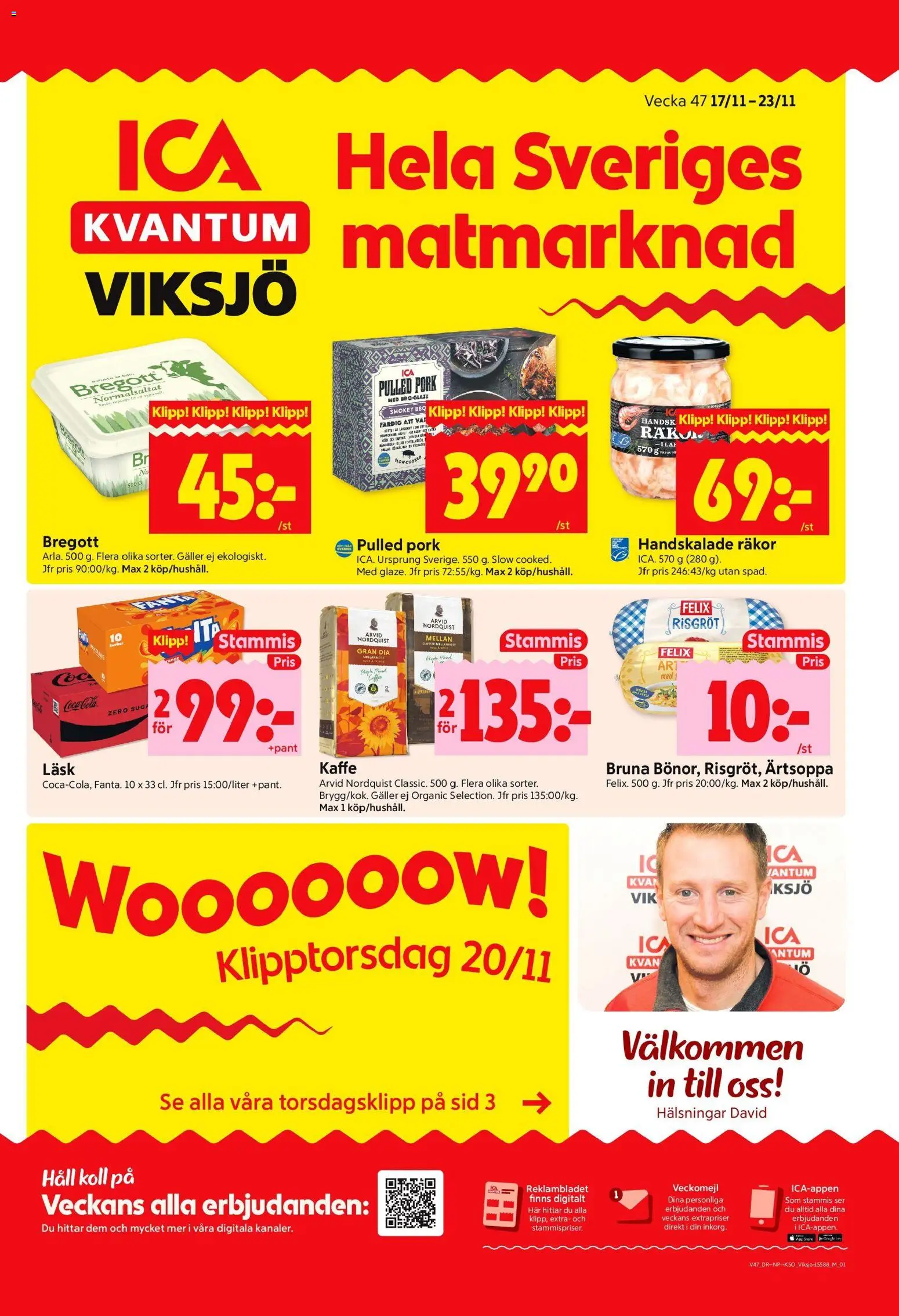 Förhandsgranska reklamblad Järfälla från butik ICA Kvantum gäller från 17/11/2025
