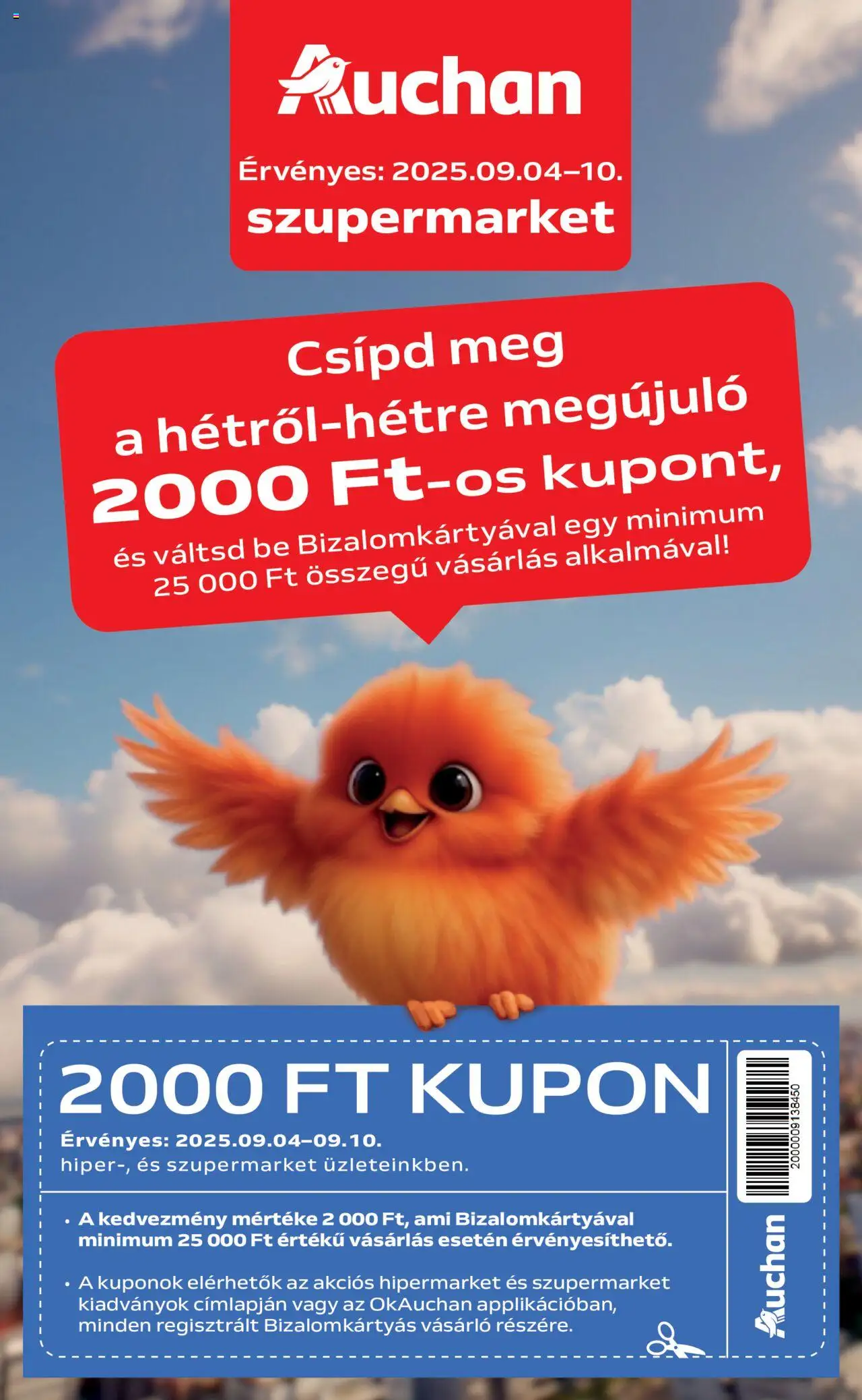 Auchan aktuális szórólap, érvényes 2025.09.04.-től - 1 oldal