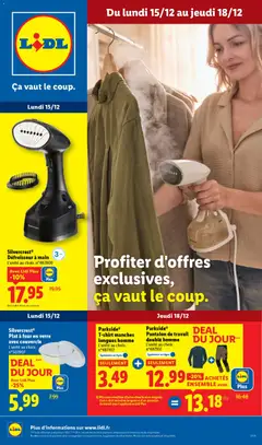 Prévisualisation de Catalogue les bonnes affaires de la semaine du magasin LIDL formulaire valide 15/12/2025