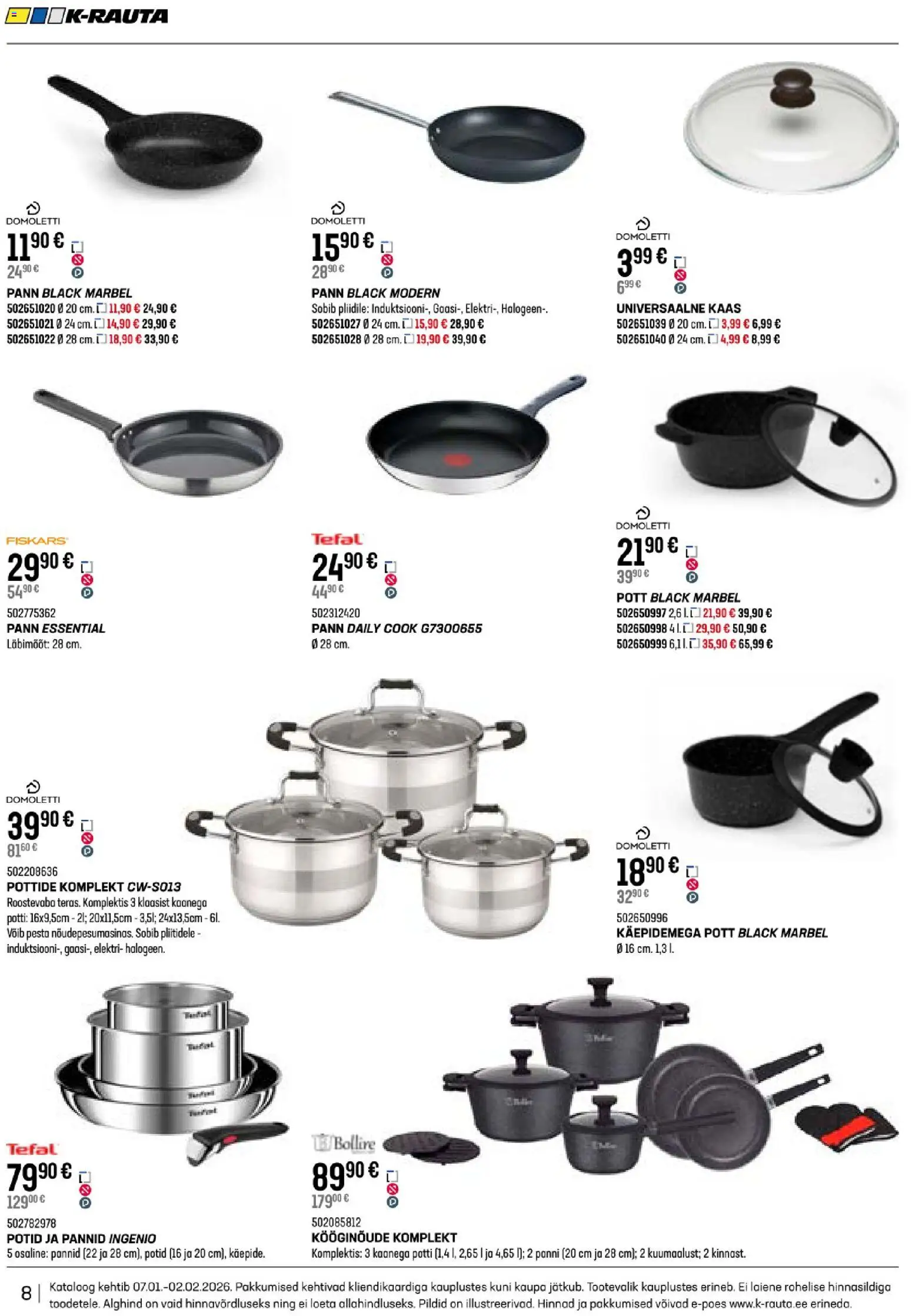 K-Rauta kliendilehe eelvaade alates 2026.01.07