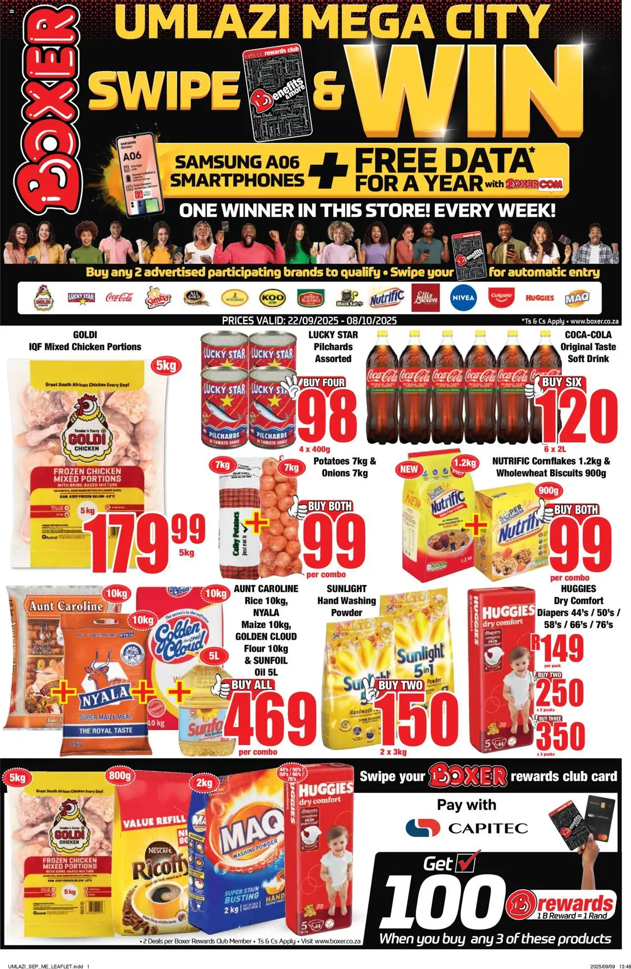 Boxer KwaZulu-Natal - Umlazi Mega City Specials from 22/09 - 08/10/2025 > Promotions