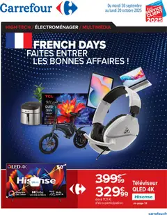 Prévisualisation de Catalogue french days faites entrer les bonnes affaires ! du magasin Carrefour formulaire valide 30/09/2025