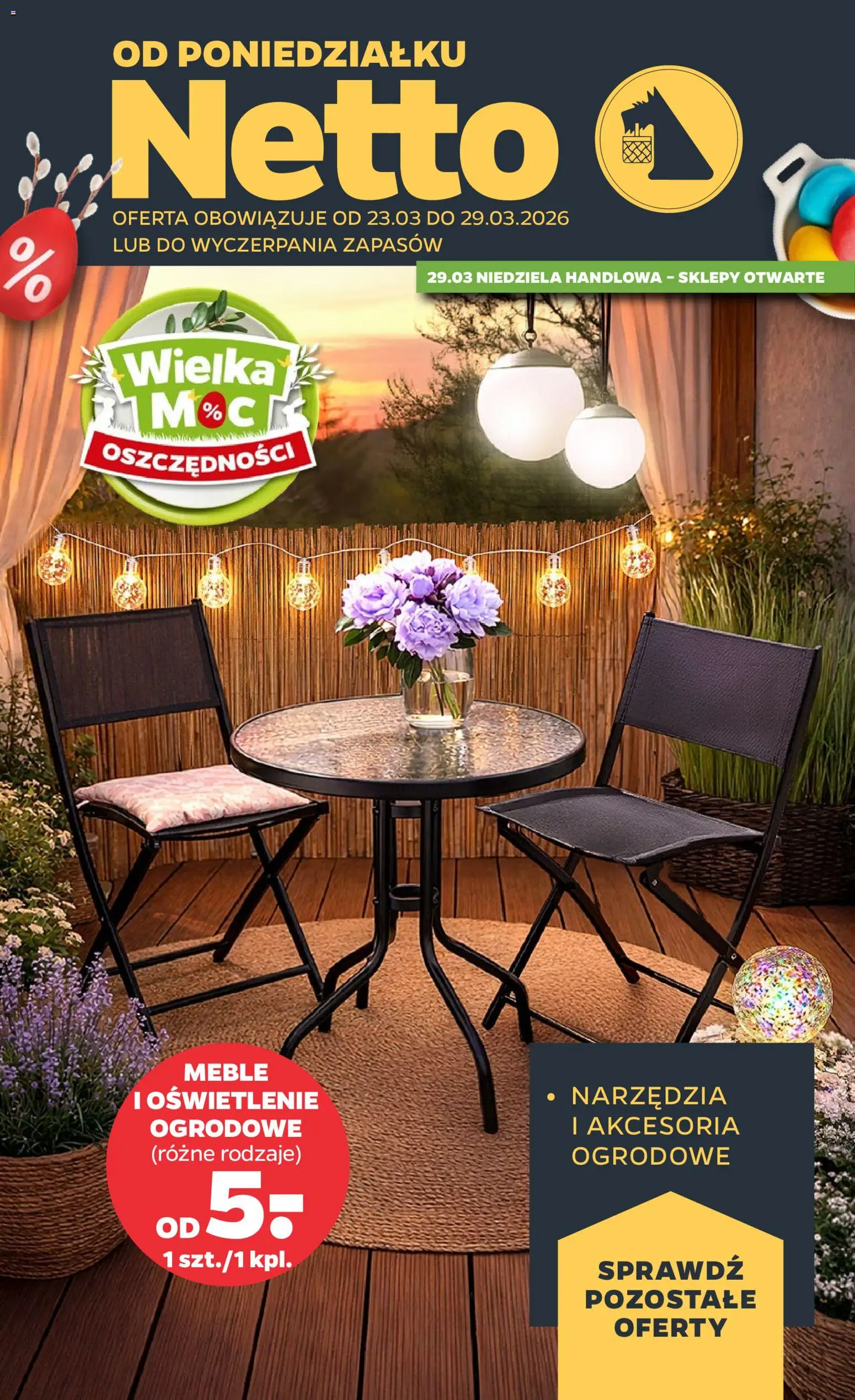 Pogląd gazetki "Netto gazetka od poniedziałku NonFood" ze sklepu Netto ważnej od 23.03.2026