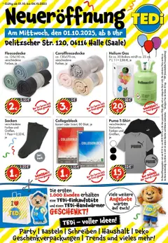 Vorschau von dem Prospekt des Geschäftes TEDi, gültig ab dem 01.10.2025