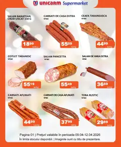 Previzualizarea de cataloage: Unicarm Unicarm Catalog Carne valabil de la 09.04.2026