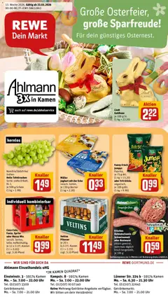 Vorschau von dem Prospekt des Geschäftes Rewe, gültig ab dem 23.03.2026