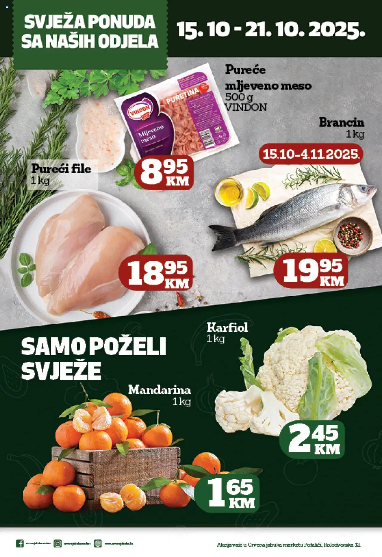 Pregled letka Katalog trgovine Crvena jabuka vrijedi od 2025.10.15