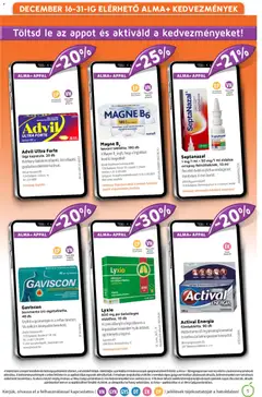 Alma Gyógyszertárak - Akciós újság Alma Gyógyszertárak megtekintése, amely érvényes 2025.12.01.-től | Oldal: 5