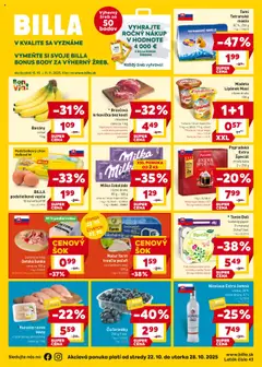 Náhľad Billa letáku platného od 22.10.2025