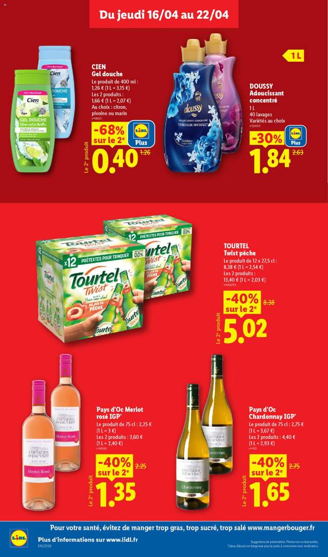 Nouveau catalogue Lidl à partir du 16/04