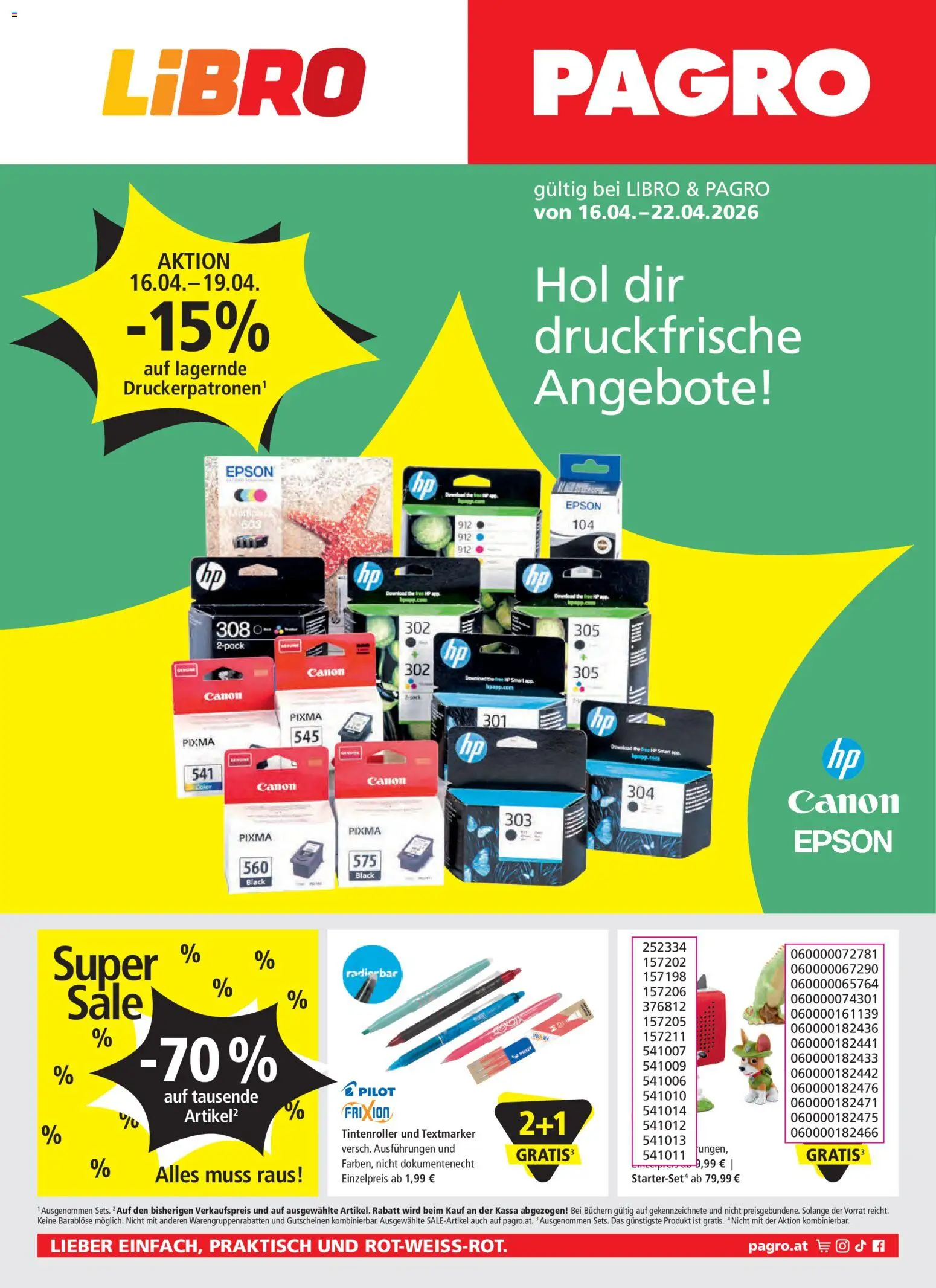 Vorschau der Angebote: Pagro-Diskont Pagro-Diskont Flugblatt gültig ab 16.04.2026