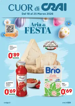 Anteprima dell'opuscolo CRAI volantino Cuor di Crai Biancavilla dal negozio CRAI valido da 18/03/2026
