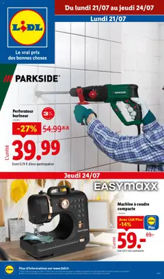 Prévisualisation de Les bonnes affaires de la semaine du magasin LIDL formulaire valide 21/07/2025