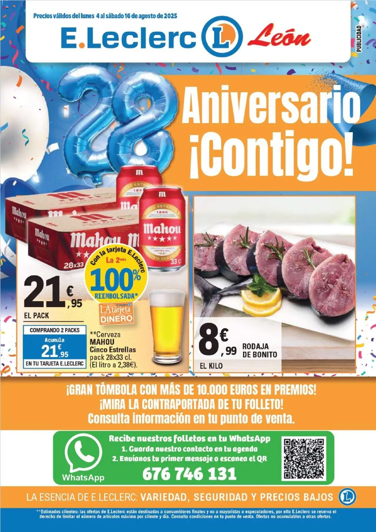 E.Leclerc Folleto > 04/08 - 16/08/2025 > Ofertas - Cerveza