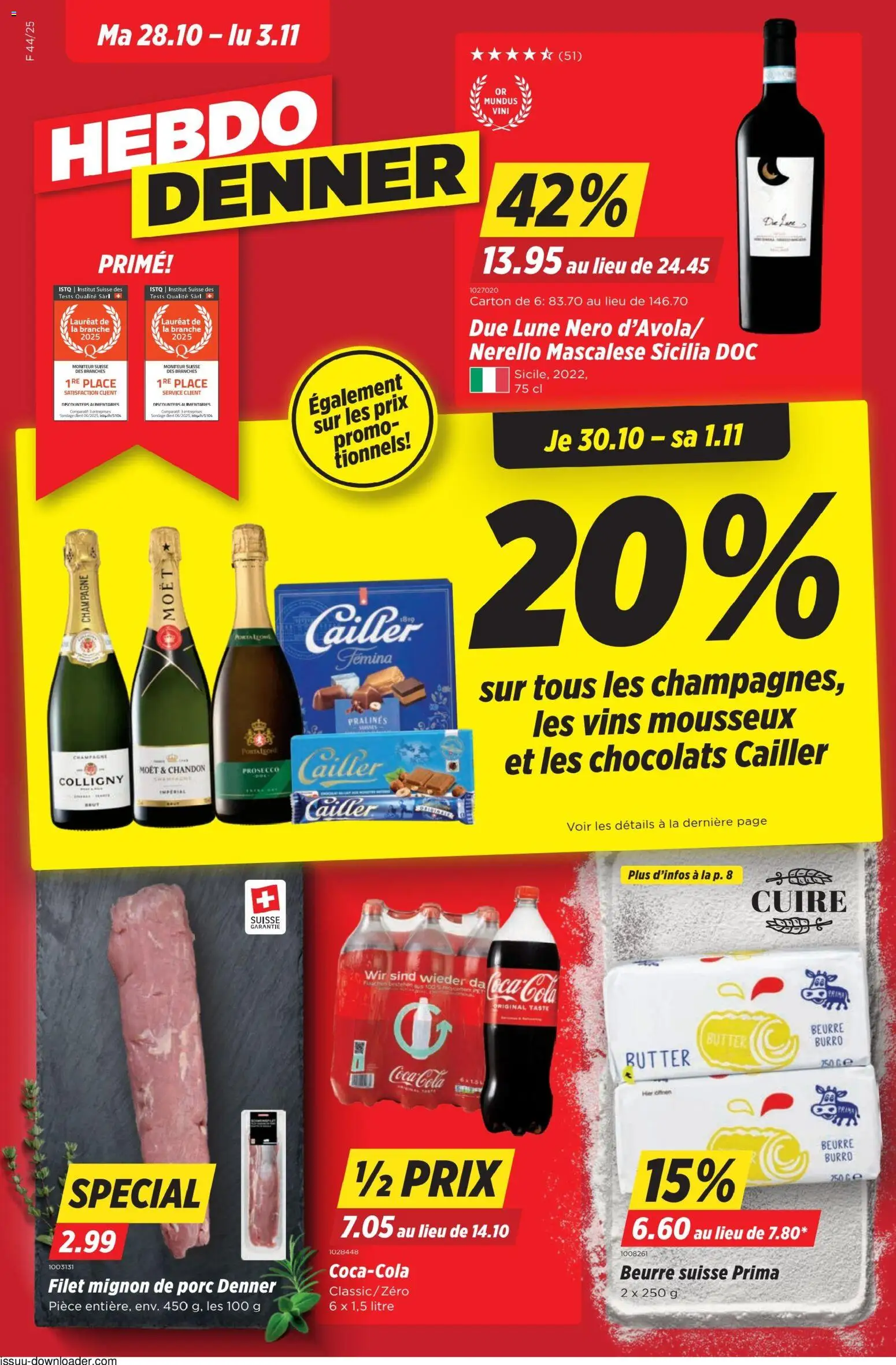 Vorschau des Merkblatts Aktionen FR vom Shop Denner gültig von 28.10.2025 bis 03.11.2025