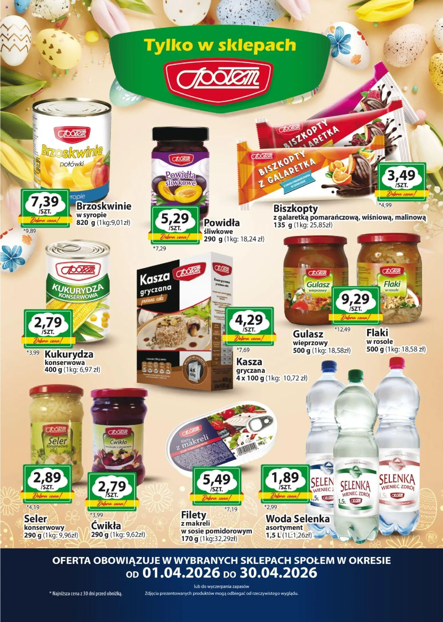 Pogląd gazetki "Społem gazetka własna marka" ze sklepu Społem ważnej od 01.04.2026