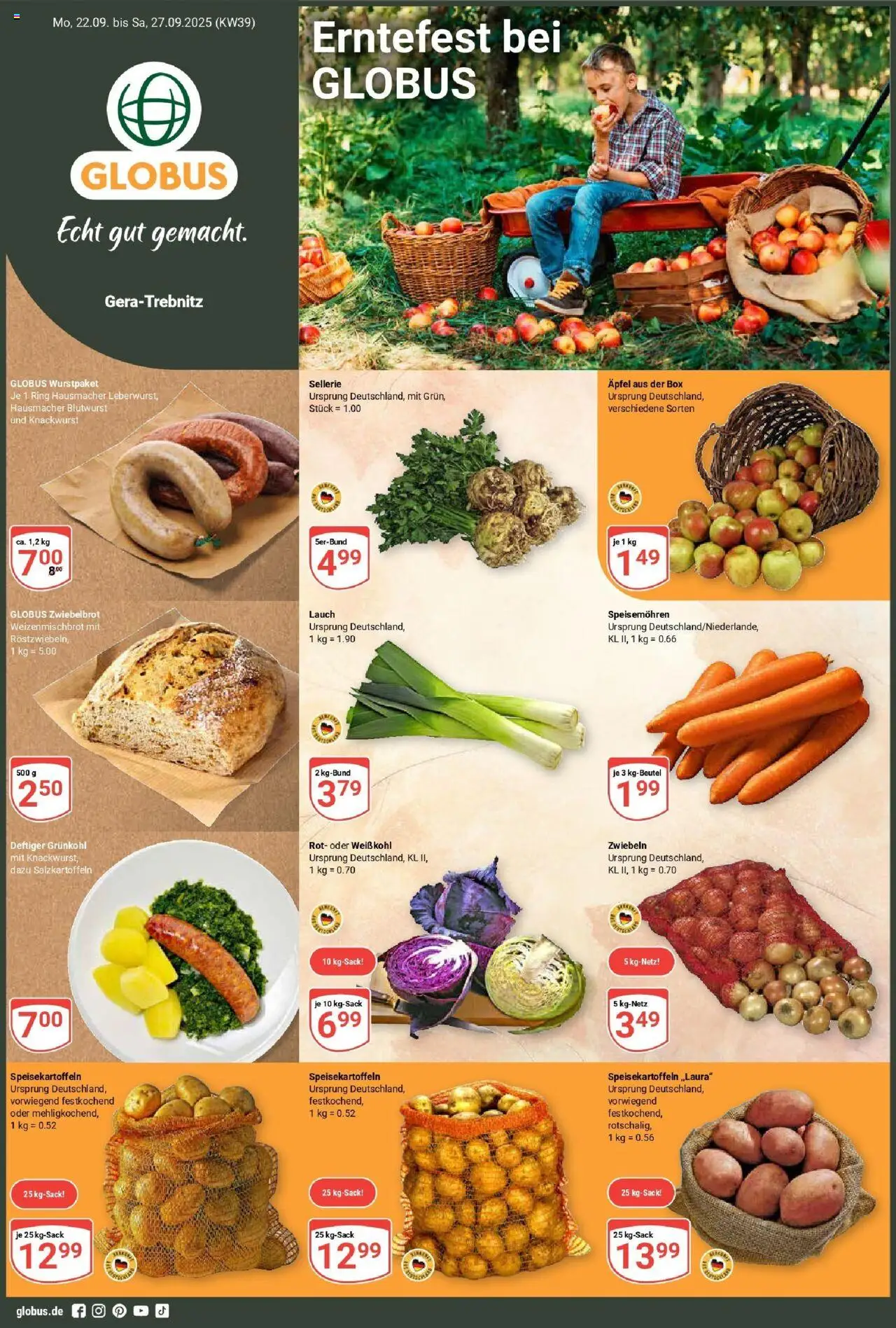 Globus Prospekt ab Montag 21.09.2025 > Prospekt Gera	