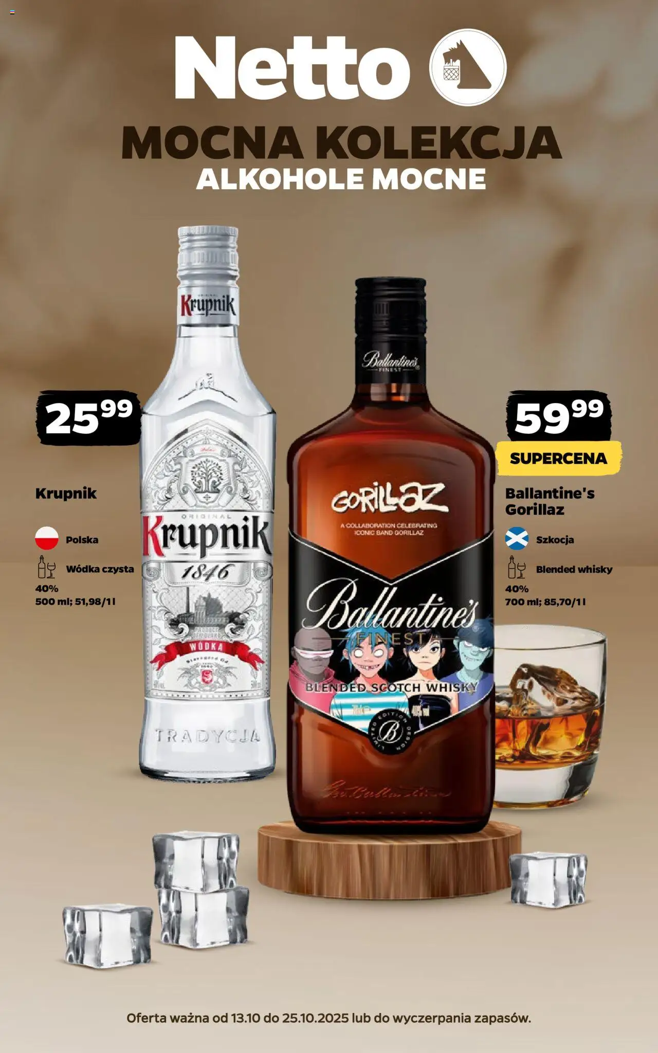 NETTO Alkohole mocne od 13.10.2025 - Nowa ulotka (PFD) - Numer strony 1