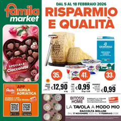 Anteprima dell'opuscolo Volantino Market dal negozio Famila valido da 05/02/2026