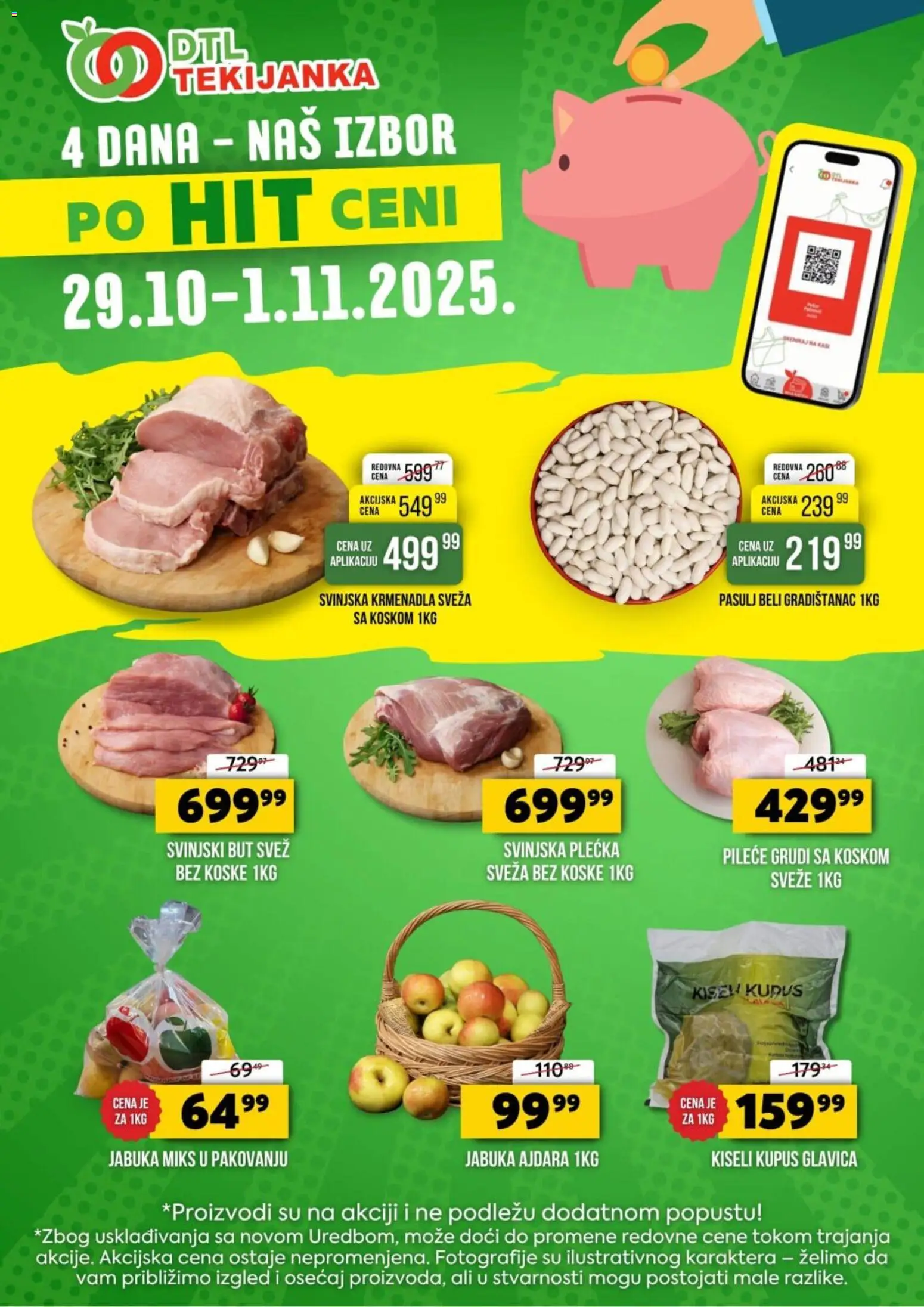 Pregled Tekijanka kataloga - važi od 29.10.2025