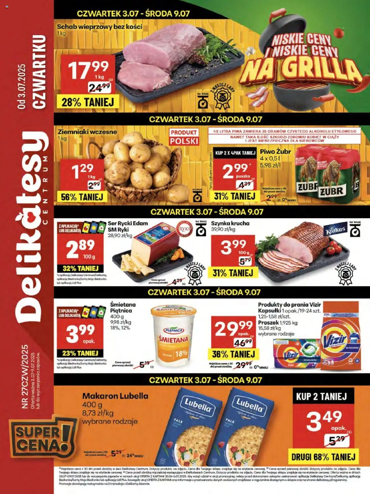 Delikatesy Centrum gazetka 03.07.2025 - Nowa gazetka promocyjna - Numer strony 1