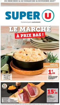 Prévisualisation de Le marché à prix bas ! du magasin Super U formulaire valide 09/11/2025