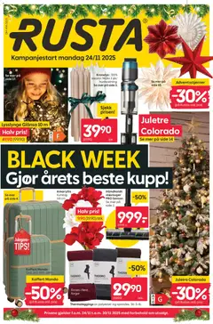 Forhåndsvis Black Friday fra butikk Rusta gyldig fra 24/11/2025