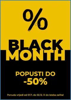 Pregled letka Black Friday trgovine Svijet medija vrijedi od 03.11.2025