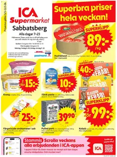 Förhandsgranska reklamblad Stockholm från butik ICA Supermarket gäller från 05/01/2026